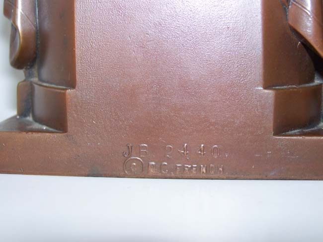 A Wonderful Single Antique Bookend of Lincoln sitting in the chair at the Lincoln Memorial circa 1925. — image 3